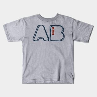 Blood Type AB Personality - Color - Japanese Design Kids T-Shirt